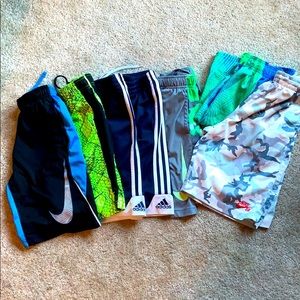 LARGE lot of BOYS shorts NIKE and ADIDAS
